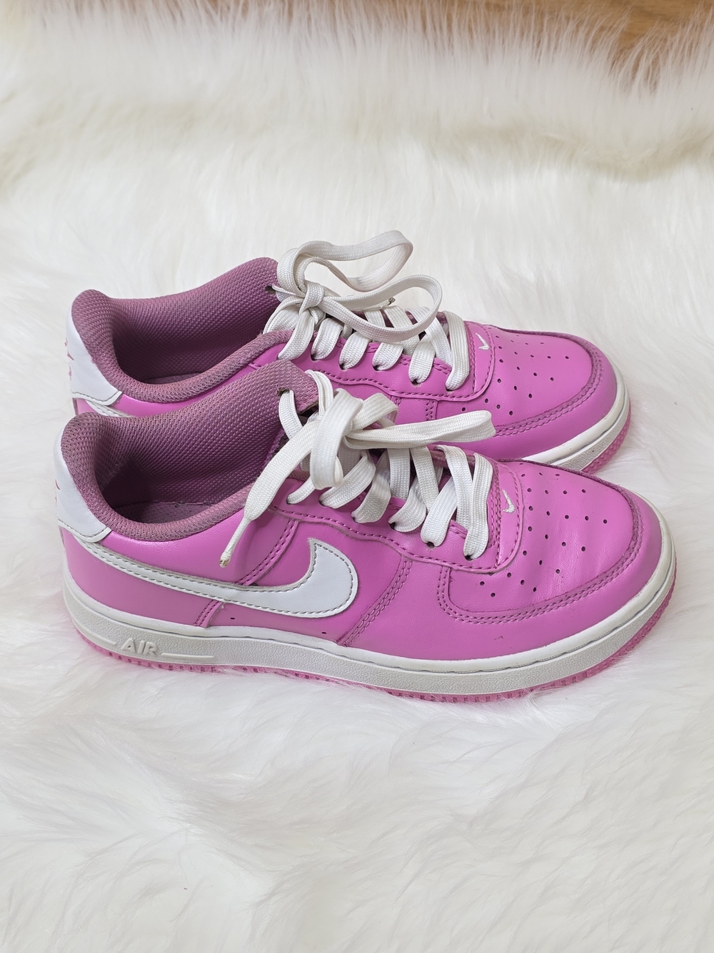 Nike Kids' Pink Air Force Style Sneakers, Size 2